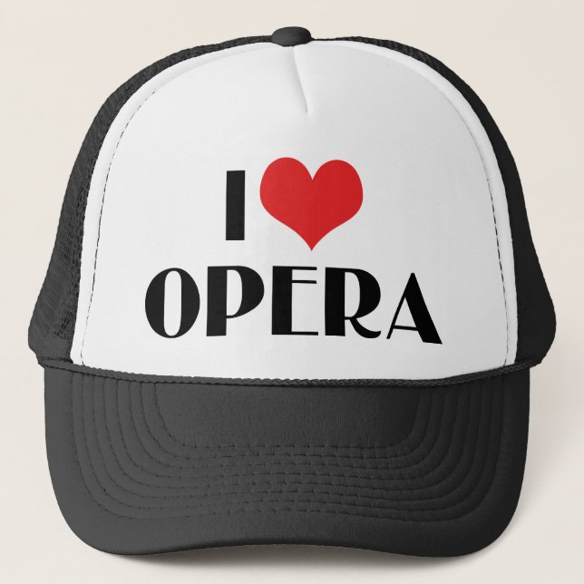 I Love Opera Trucker Hat (Front)