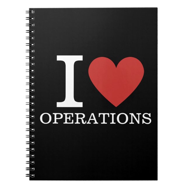 I ❤️ Love Operations - Operations Dept. - Notebook (Front)