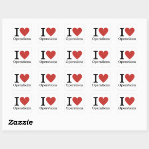 I ❤️ Love Operations - Operations Dept. - STICKER