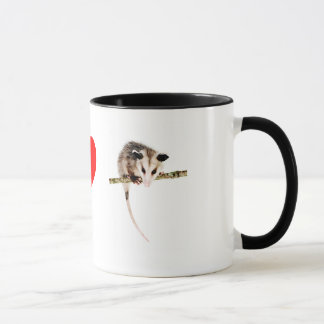 I love opossums mug