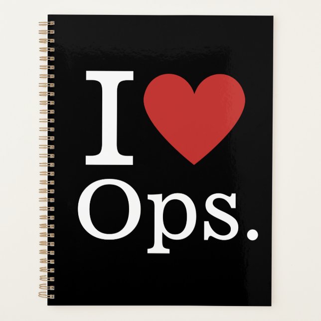 I ❤️ Love Ops. - Operations Department - Planner (Front)