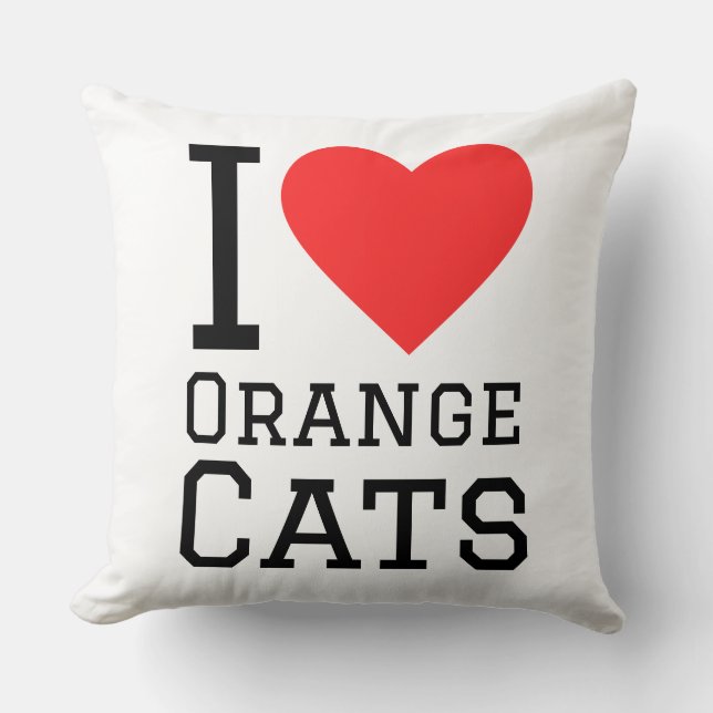 I love orange cats cushion (Front)
