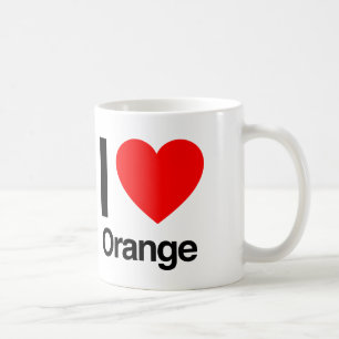 i love orange coffee mug