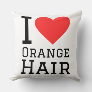 I love orange hair cushion