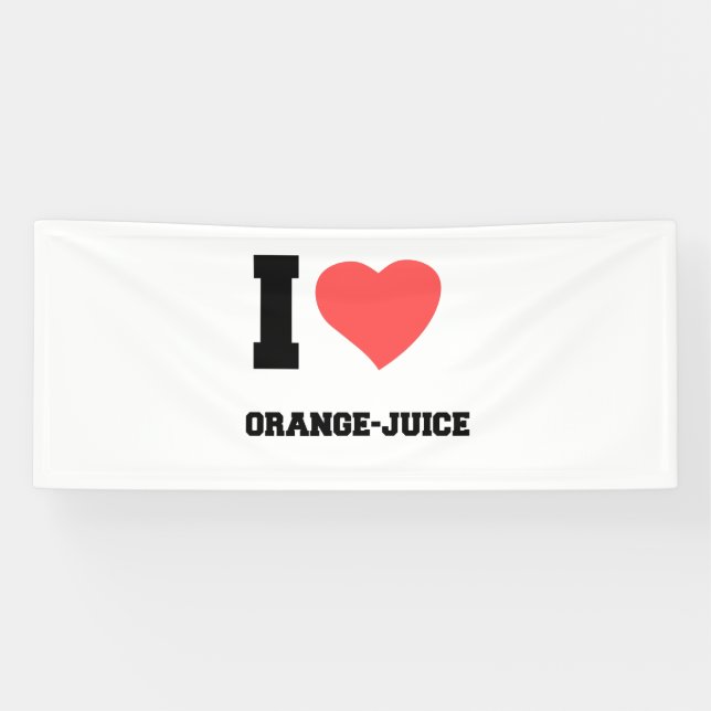 I LOVE ORANGE JUICE BANNER (Horizontal)