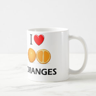 I Love Oranges Coffee Mug