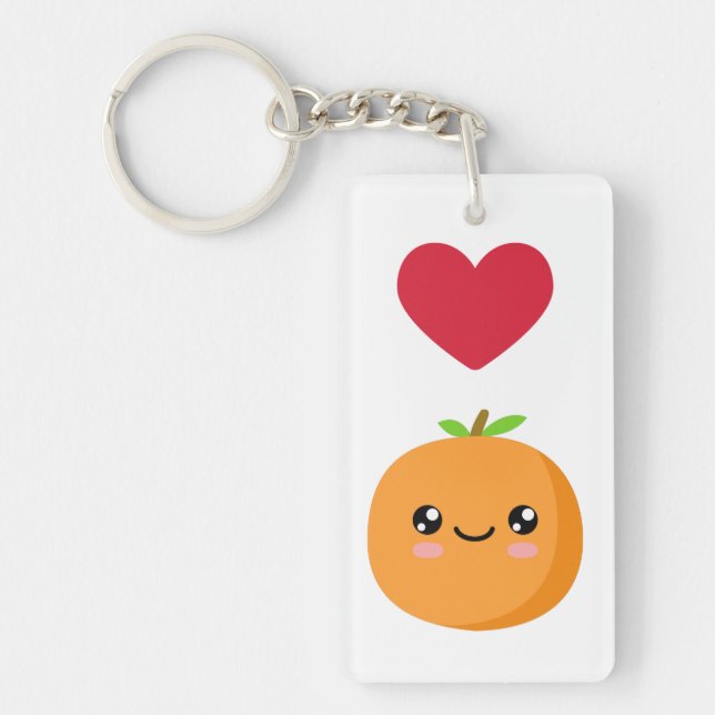 I love Oranges Key Ring (Front)
