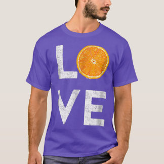 I Love Oranges Tropical Fruit  T-Shirt