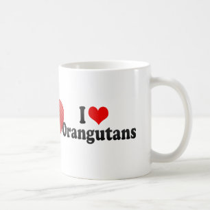 I Love Orangutans Coffee Mug