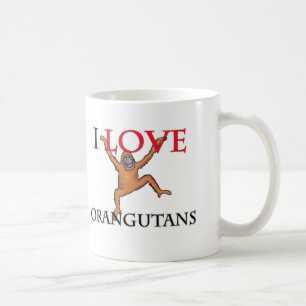 I Love Orangutans Coffee Mug