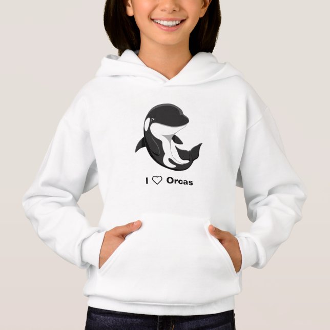 I Love Orcas Cute Killer Whale (Front)