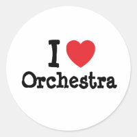 I love Orchestra heart custom personalised