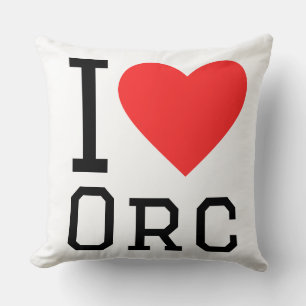I love orcs cushion