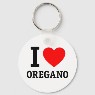 I Love Oregano Key Ring