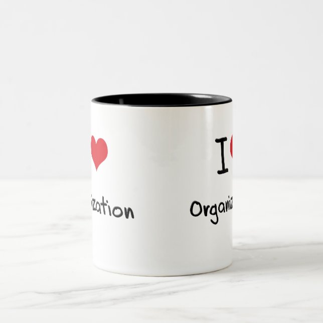 I love Organisation Two-Tone Coffee Mug (Center)