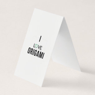 I love Origami Business Card