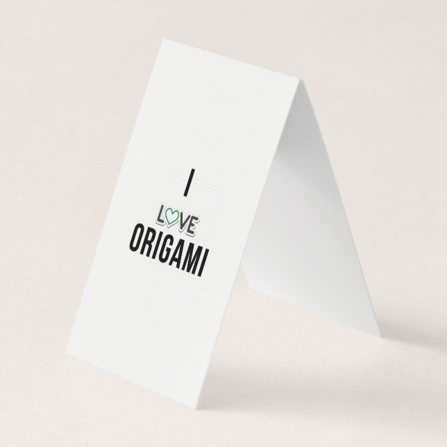 I love Origami Business Card (Front)