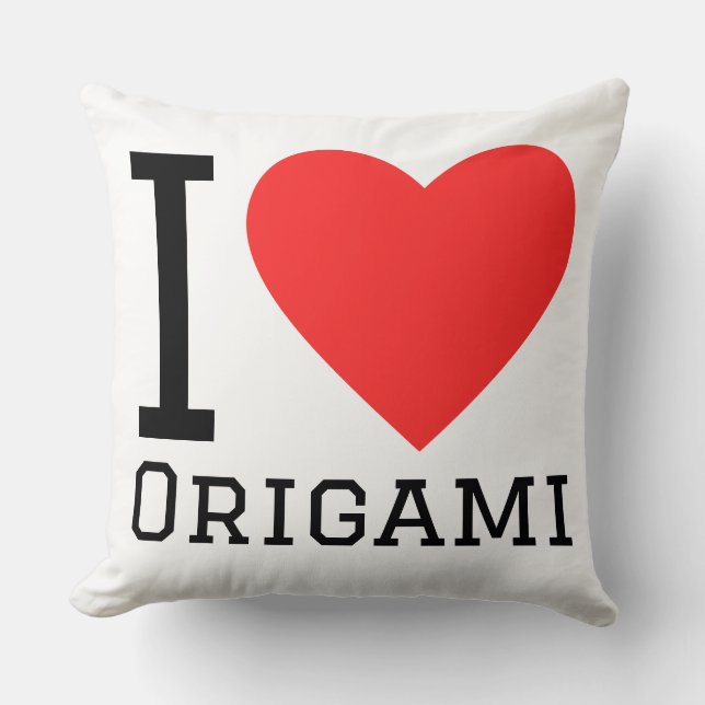 I love origami cushion (Front)
