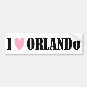 I Love Orlando Bumper Sticker