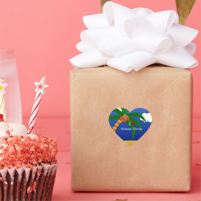 "I Love Orlando, Florida" decorative sticker (Party)