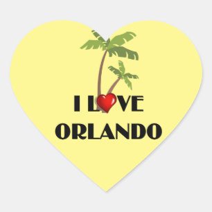 I Love Orlando Heart Sticker