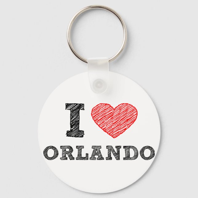 I-Love-Orlando Key Ring (Front)