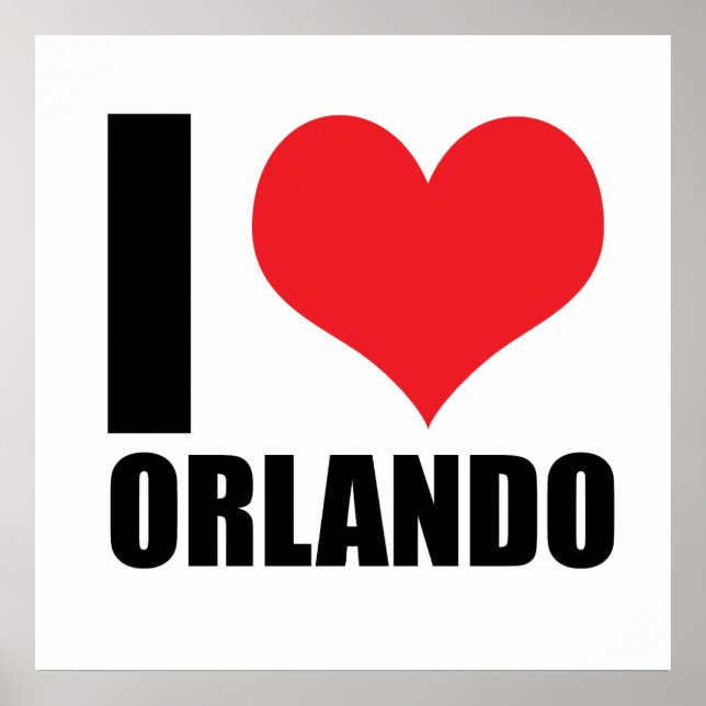 I love Orlando Poster (Front)