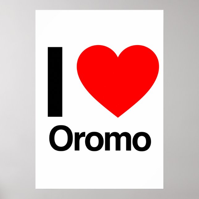 i love oromo poster (Front)