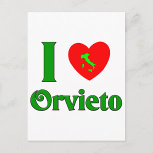 I Love Orvieto Italy Postcard
