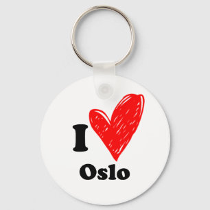 I Love Oslo Key Ring