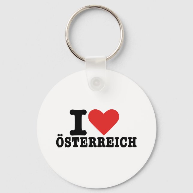 I love Österreich - Austria Key Ring (Front)