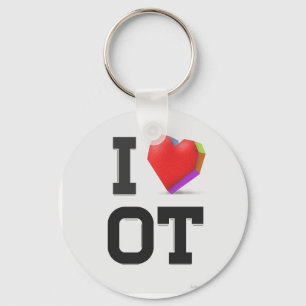 I LOVE OT KEY RING