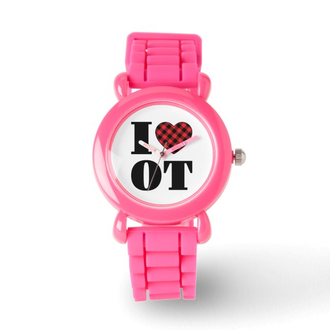 I Love OT Occupational Therapy Watch (Front)