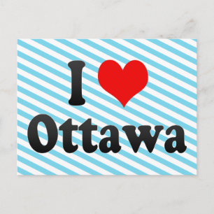 I Love Ottawa, Canada Postcard