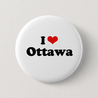 I Love Ottawa Tshirt 6 Cm Round Badge