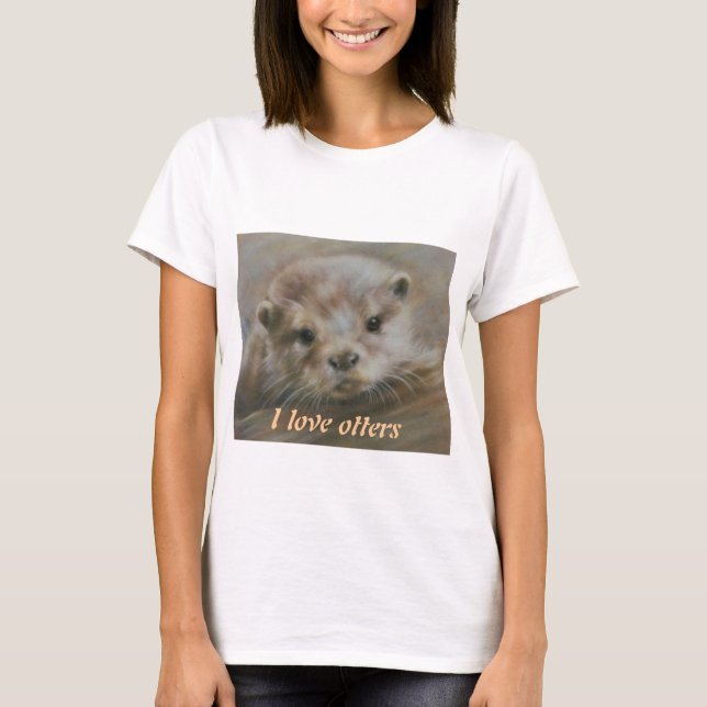 I love otters T-Shirt (Front)