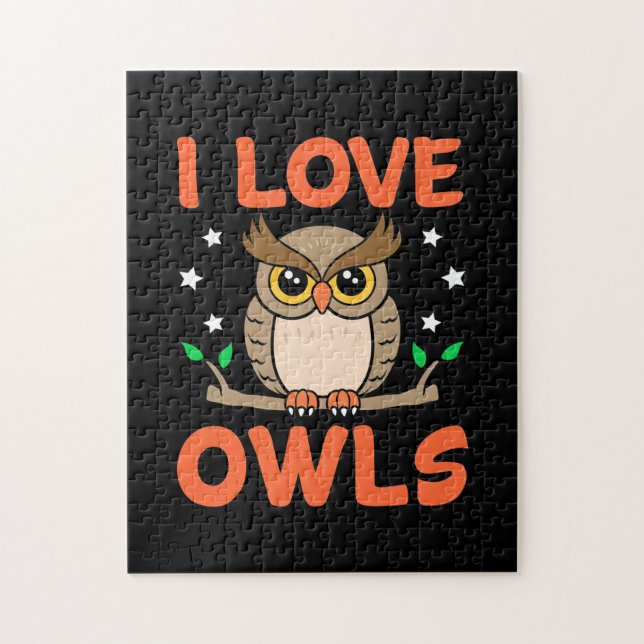 I Love Owls Jigsaw Puzzle (Vertical)