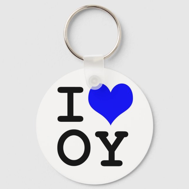 I Love Oy Keychain (Front)