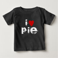 I love P I E | Heart custom text PIE KIDS Baby T-S