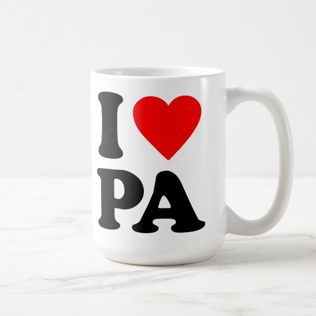 I LOVE PA COFFEE MUG (Right)