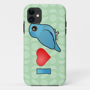 I Love Pacific Parrotlets (blue) iPhone 11 Case