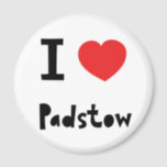 I love Padstow Magnet<br><div class="desc">Padstow Cornwall magnet</div>