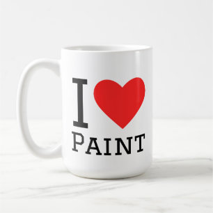 I love paint coffee mug