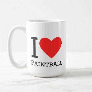 I love paintball coffee mug
