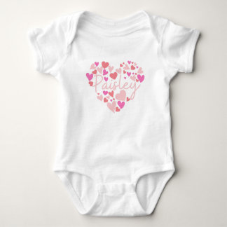 I love Paisley hearts in pink Baby Bodysuit