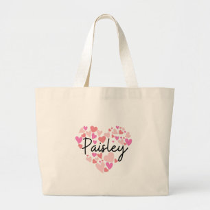I love Paisley Large Tote Bag