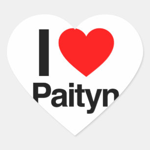i love paityn heart sticker