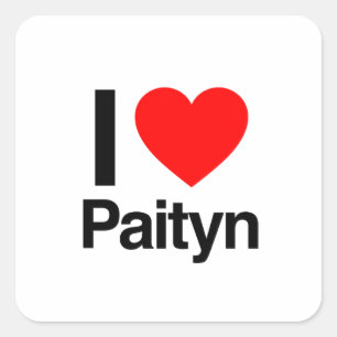 i love paityn square sticker