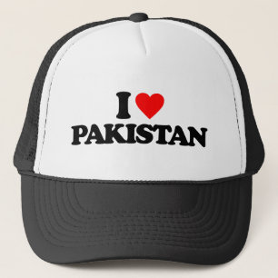 I LOVE PAKISTAN TRUCKER HAT