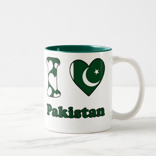 I love Pakistan Two-Tone Coffee Mug (Right)